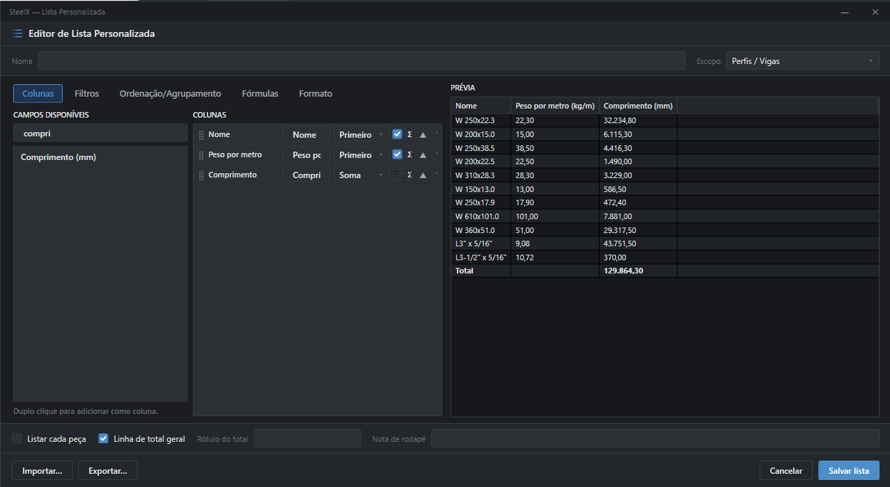 Custom DWG lists, Revit-style